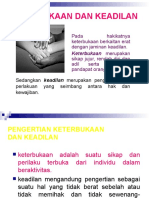 Keterbukaan Dan Keadilan