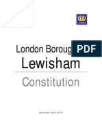Lewisham Council Constitution - Revision April 2010