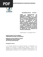 Presenta CNDH informe sobre muerte de 43 personas en Tanhuato, Michoacán