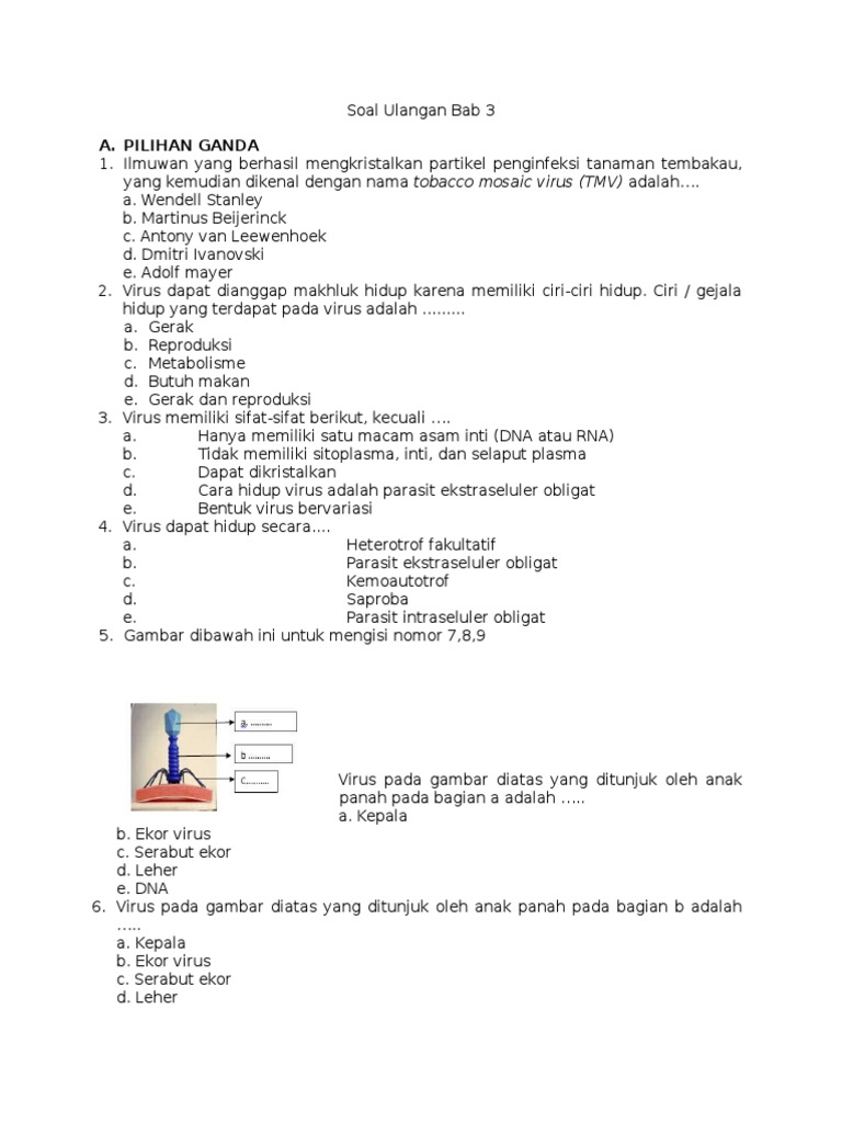 Soal Virus