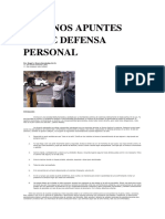 Algunos Apuntes Sobre Defensa Personal