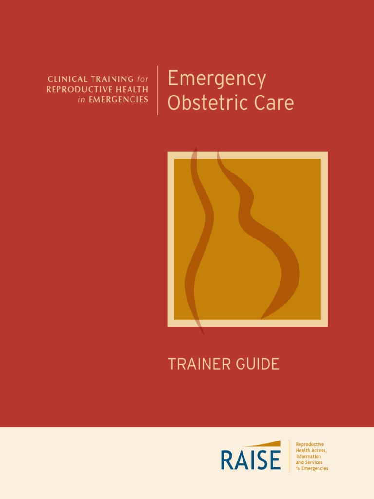 Emergency Obstetric Care Trainer Guide PDF Simulation Competence