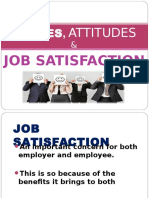 Chapter 4 VALUES, ATTITUDES AND JOB SATISFACTION