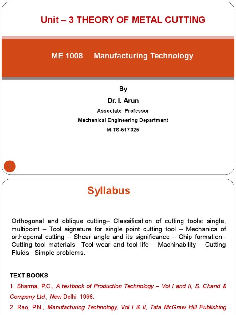 Theory of Metal Cutting 2 | PDF | Wear | Machining