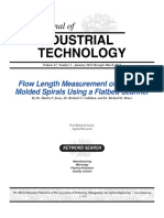 Flow Length Measurement of Injection Molded Spirals Using a Flatbed Scanner