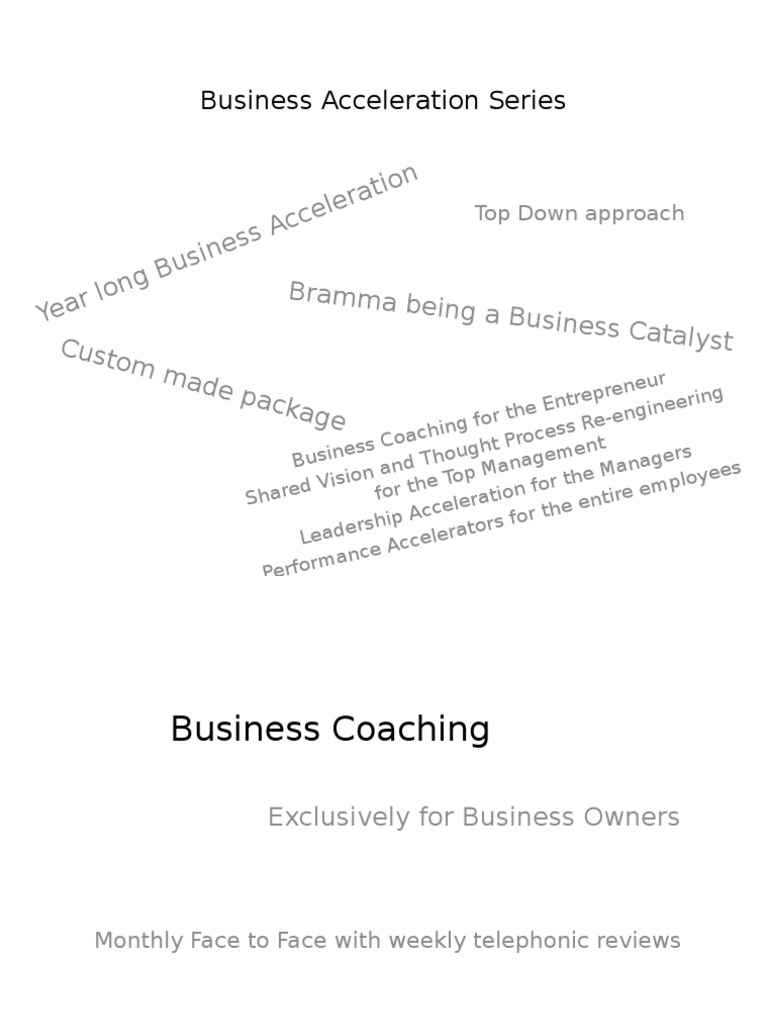 Business Acceleration Coaching Program | PDF