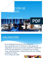 Validación de Procesos de Manufactura (Exposición)