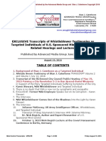 EXCLUSIVE Transcripts of Whistleblower Testimonies As Targeted Individuals of U.S. Sponsored Mind Control and Related Hearings and Lectures, August 19, 2016