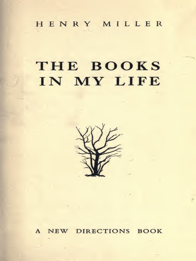 Henry Miller The Books In My Life Pdf