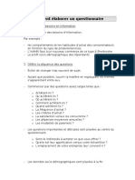 Comment Elaborer Un Questionnaire