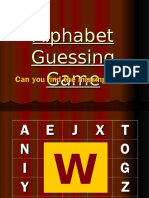 Alphabet Guessing Game