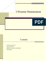 Unit - I Pressure Measurement