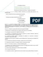 Ley General de Salud (Reforma Del 20-08-2009)