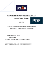 Individual Assignment for cadcam