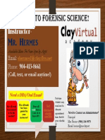 Forensic Science Announcement Template