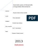 Año de La Inversión Para El Desarrollo Rural y La Seguridad Alimentaria