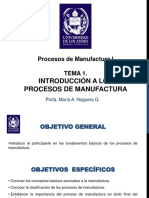 Tema 1.introducción A Los Procesos de Manufactura - Presentación