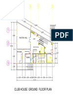 A B C D: Club House Ground Floor Plan
