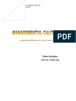 Suport Curs Managementul Calitatii Anul II ECTS