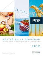 Informe de RSC de Nestle en Espana 2012 PDF