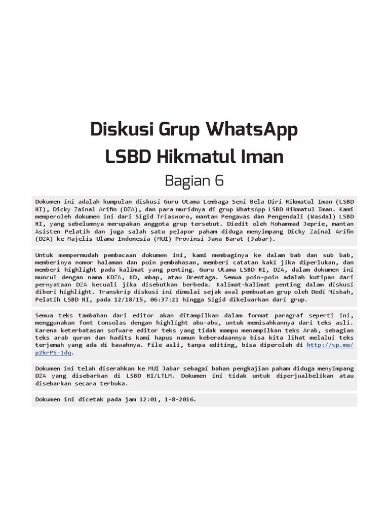 Grup WhatsApp LSBD HI Bagian 6