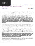 Over Masturbation - Cure Naturally.docx