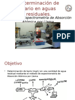 Determinación de Bario en Aguas Residuales