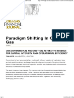 Paradigm Shifting in Oil and Gas