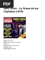 Serú Girán - La Grasa de las Capitales (1979)