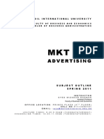 Advertising Course Outline
