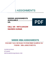 NMIMS MBA Assignments Available....