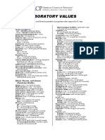 Normal Lab Values PDF