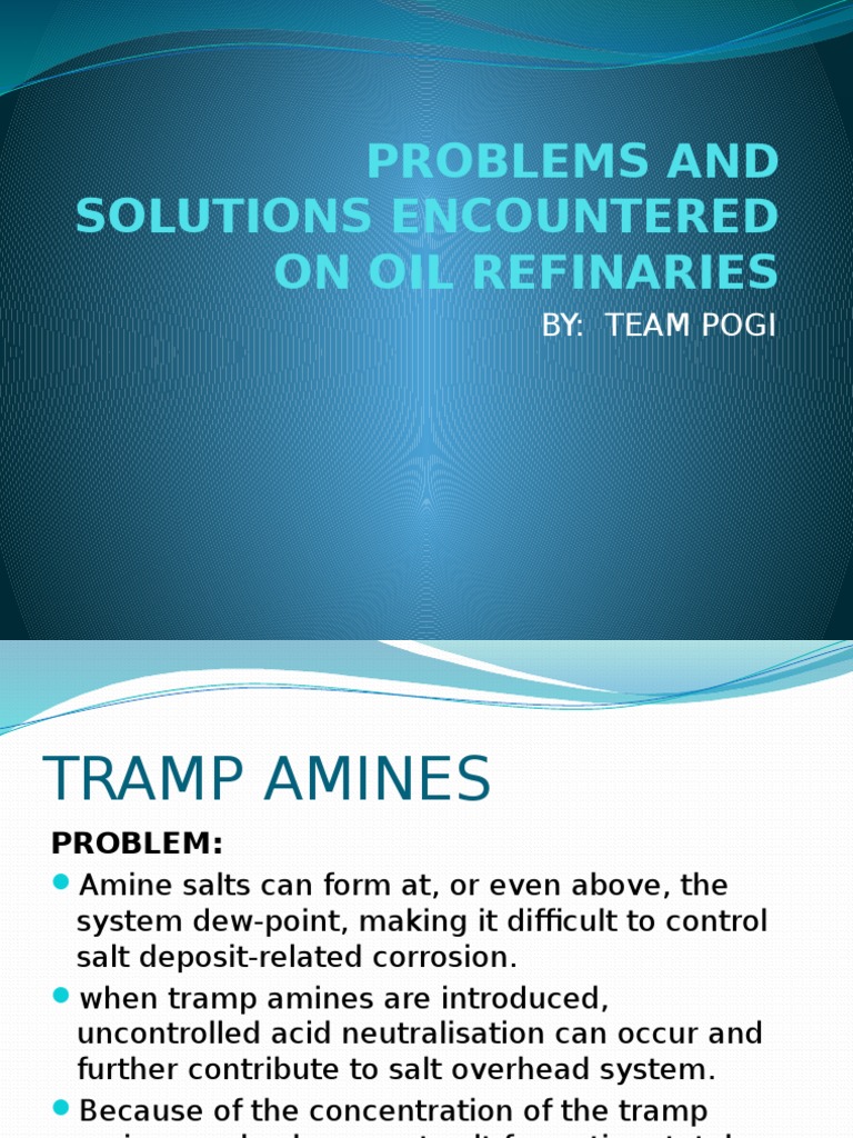 Problems Encoutered in Oil Refineries PDF Chemical Process