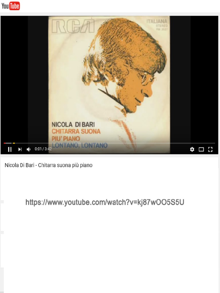 Nicola Di Bari Chitarra Suona Piu Piano PDF