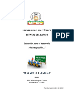 Universidad Politécnica Estatal Del Carchi: "De La Web 1.0 A La Web 4.0"