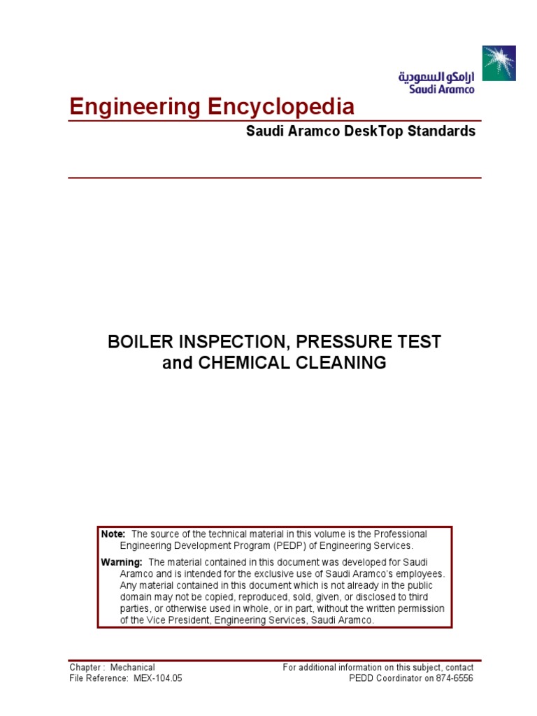 Boiler Inspection and Testing Standards | PDF | Boiler | Chimney