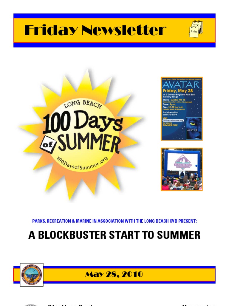 Friday Newsletter 05-28-10 | PDF | Long Beach | Urban Agriculture