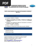 Edital 2014 Estrangeiros 
