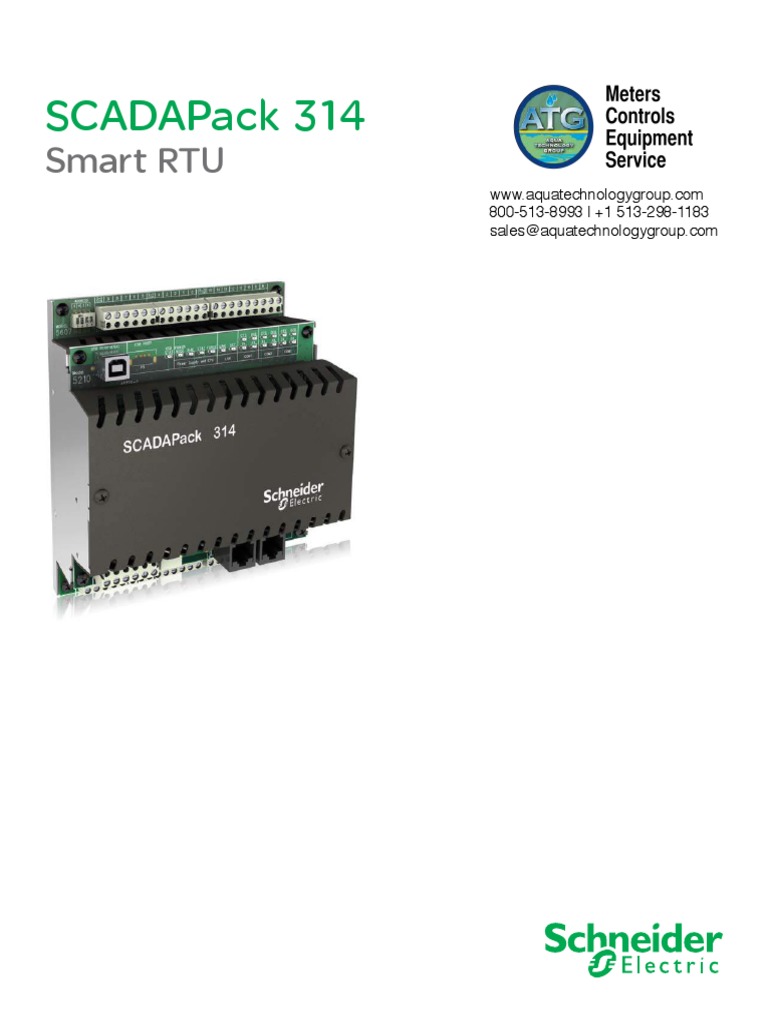 Scadapack 314 Datasheet | PDF | Microcontroller | Random Access Memory