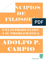 Principios de Filosofía Adolfo Carpio