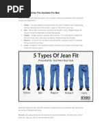 Jeans Fitting For MEN