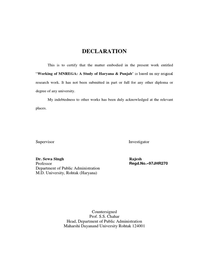 02 Declaration PDF | PDF