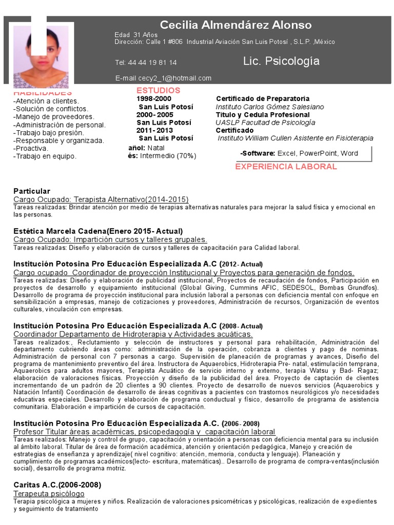Curriculum vitae lineamientos 08 picture