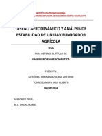 Diseño Aerodinámico y Análisis de Estabilidad de Un Uav Fumigador Agrícola