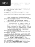 Download Extrajudicial Settlement of Estate Among Heirs With Deed of Absolute Sale-ellen by Romulo Trajano Espalmado Jr SN321779749 doc pdf