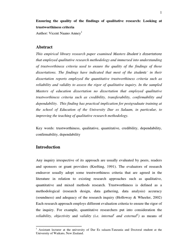 Qualitative dissertation chapter 4 example image