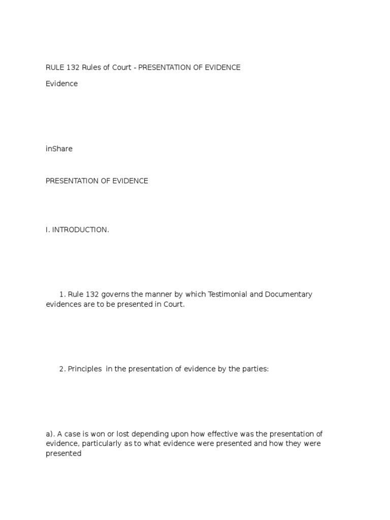 RULE 132 Rules of Court-Leading Questions | PDF
