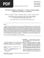 The Brief Medication Questionnaire A Tool For Screening Patient Adherence and Barriers To Adherence - Svarstad