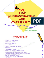 Stop Procrastinating and Start Learning