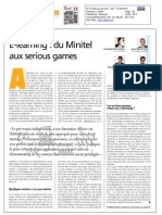 Le Journal Des Télécoms - E-Learning Du Minitel Aux Serious Games